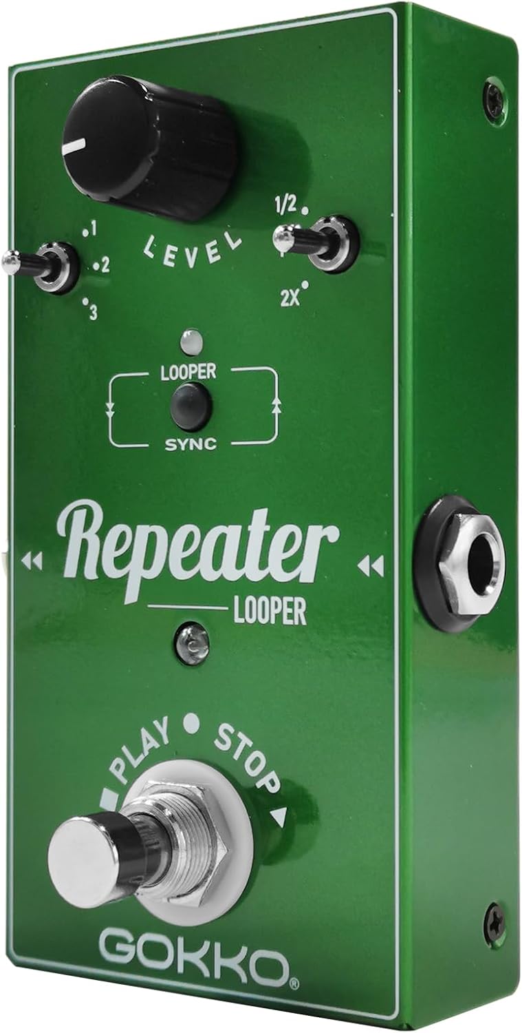 GOKKO REPEATER Looper Pedal GK-27 - Guitar Looper Pedal with Undo/Redo, 10-Minute Loop Time, True Bypass, and Easy Overdubbing for Live Performance & Practice - Image 2